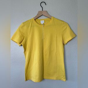 NWOT** TSE MADE IN ITALY COTTON TEE SHIRT IN YELLOW SIZE M